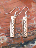 Native American Copper Dangle Earrings