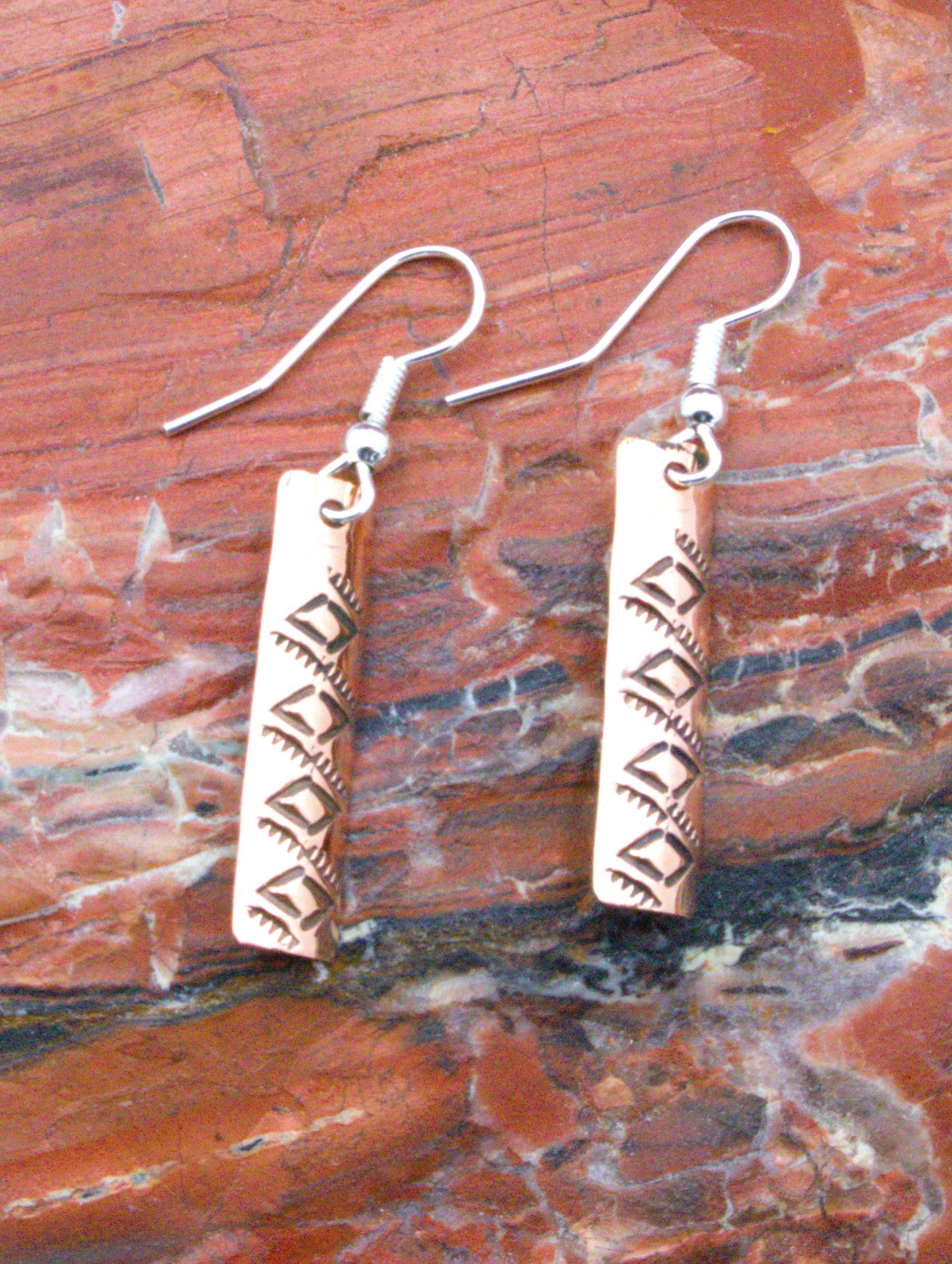 Native American Copper Earrings