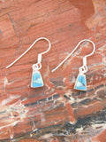 Turquoise Jewelry Sterling Silver Turquoise Opal Dangle Earrings EO20