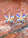 Turquoise Butterfly Dangle Earrings