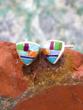 Turquoise Opal Southwestern Post Earrings