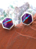 Coral Opal Sugalite Post Southwestern Earrings EOP2