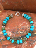 Turquoise Rondel Bracelet NB01