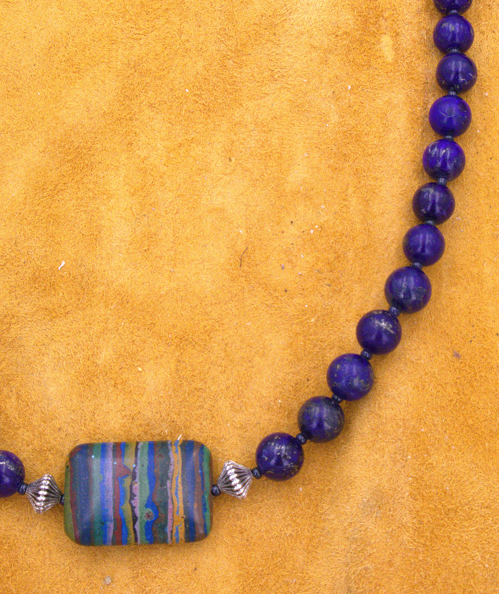 20" Southwestern Lapis Necklace NN02