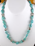 Large 28" Statement Turquoise Nugget Necklace NN06