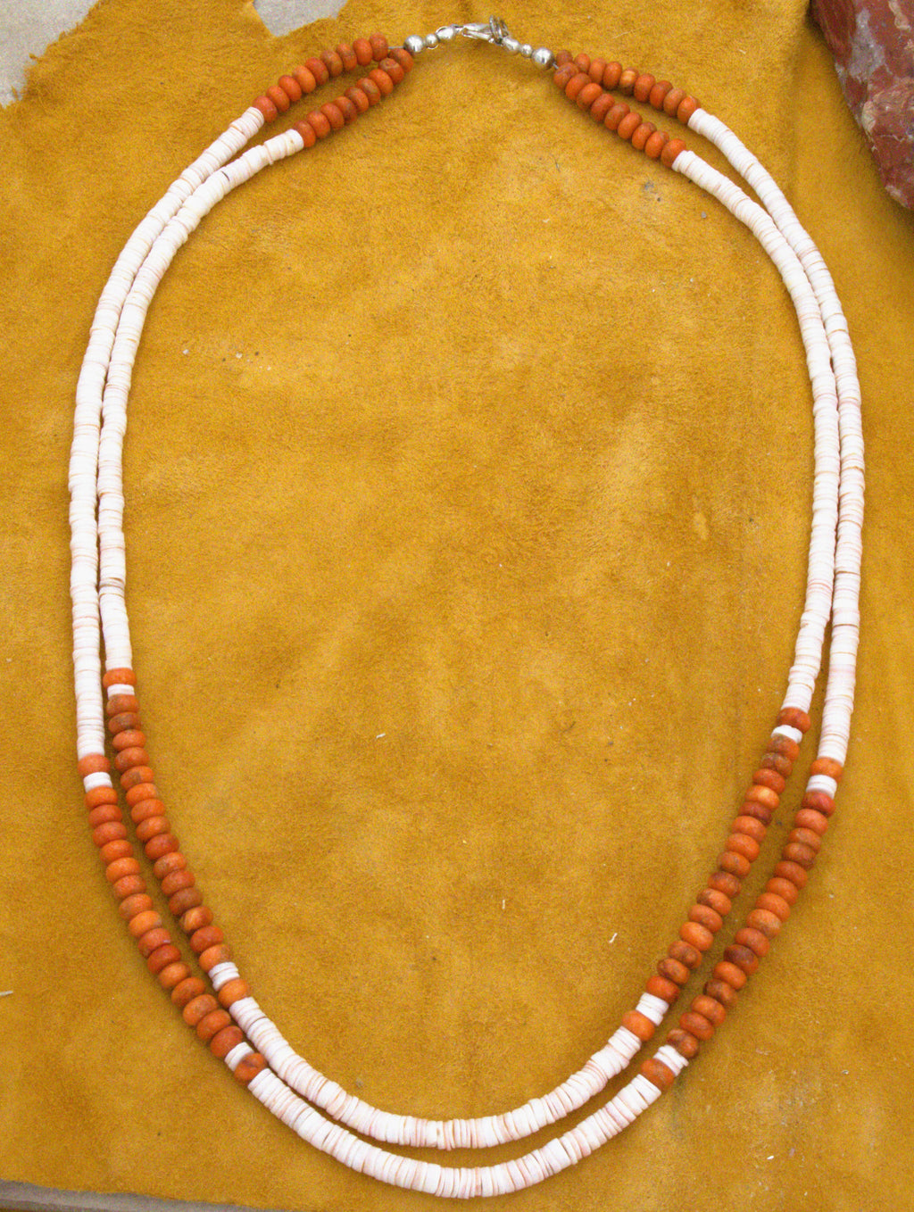2-Strand 24" Spiny Oyster Shell Southwestern Necklace NN07