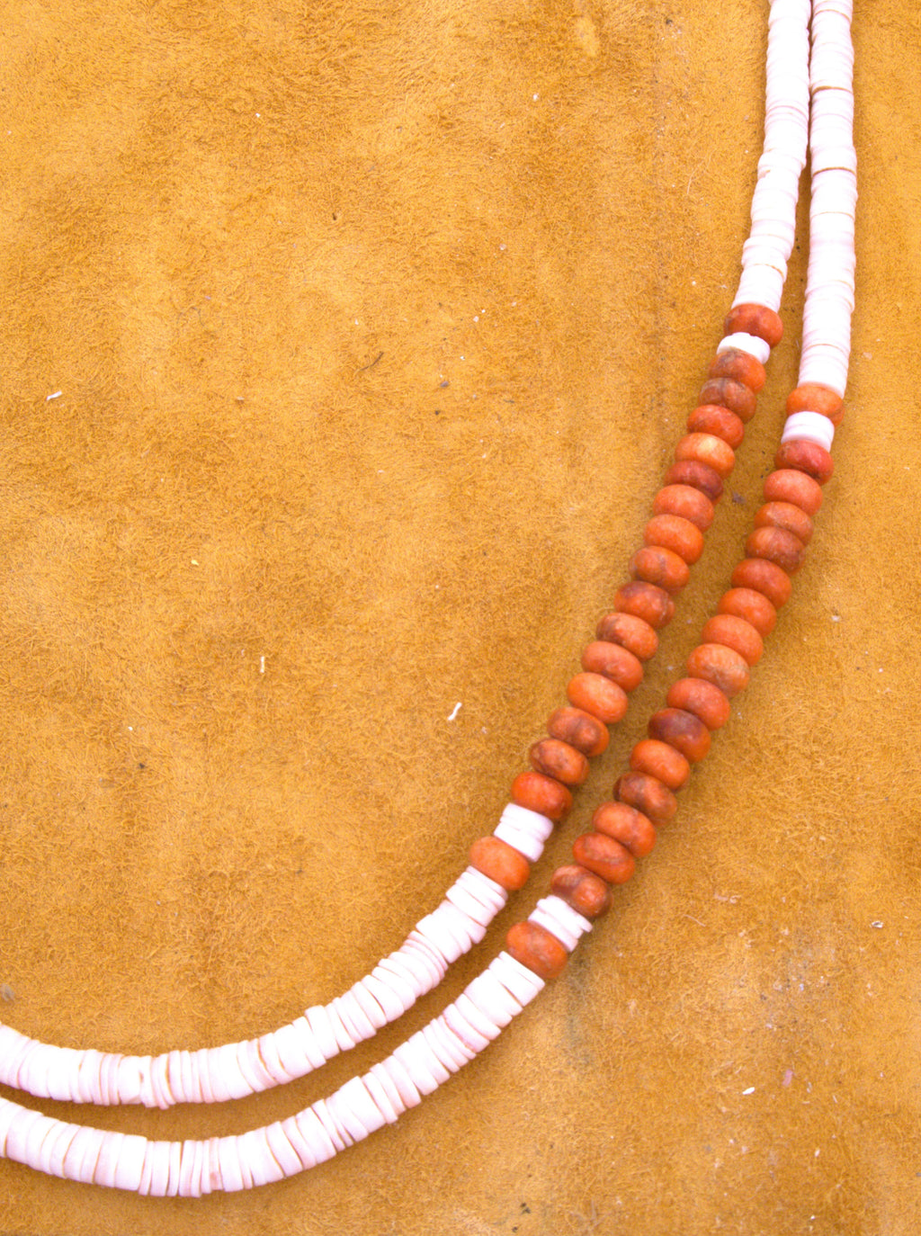2-Strand 24" Spiny Oyster Shell Southwestern Necklace NN07