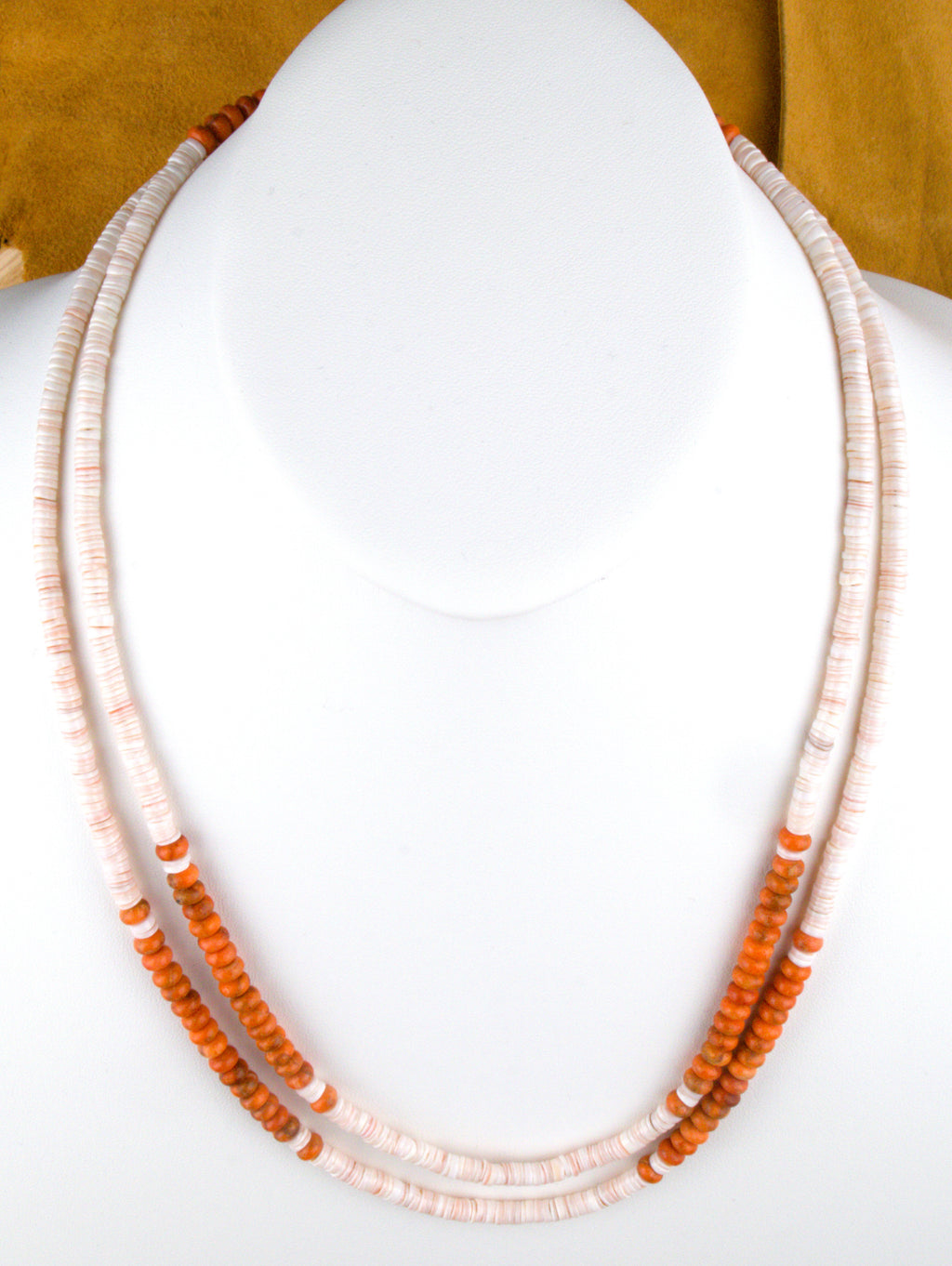 2-Strand 24" Spiny Oyster Shell Southwestern Necklace NN07