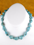 19" Chunky Turquoise Nugget Necklace NN13
