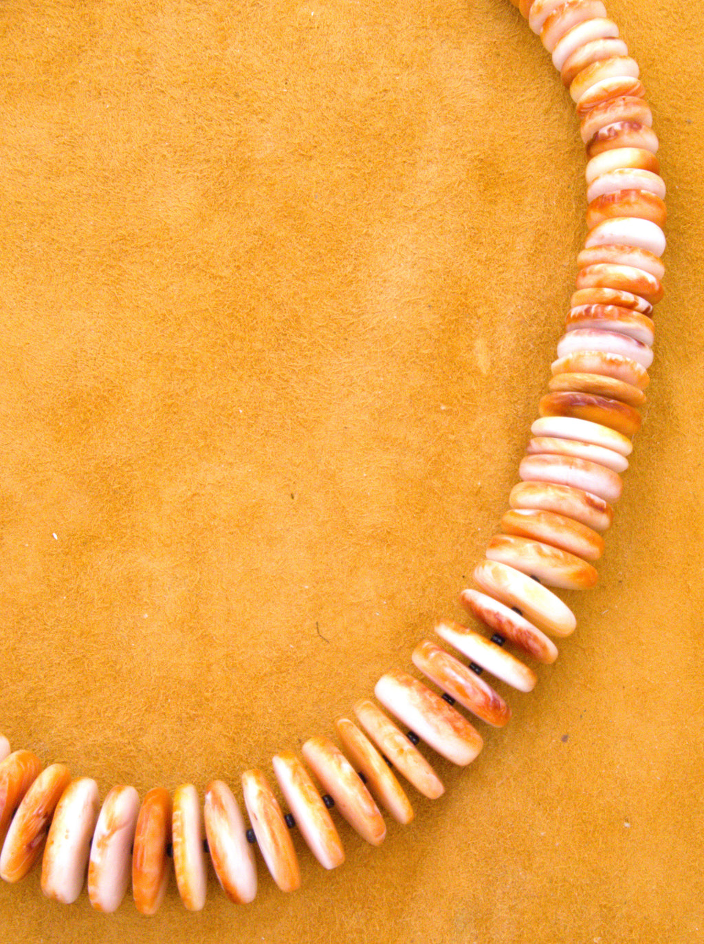 Southwestern Spiny Oyster Shell Necklace 19"  NN30