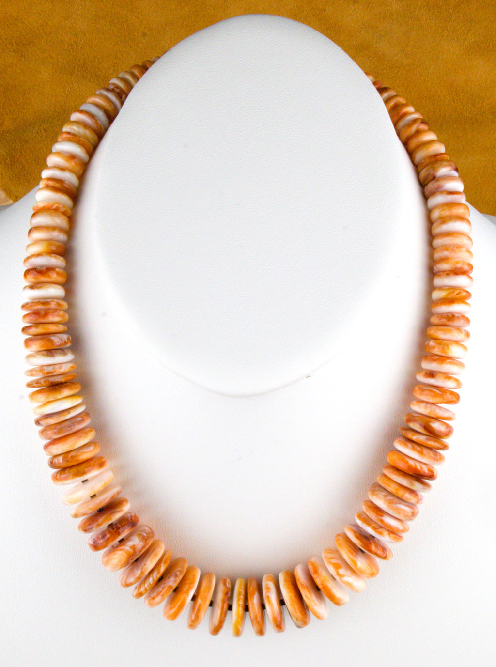 Southwestern Spiny Oyster Shell Necklace 19"  NN30