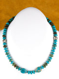 Turquoise Jewelry Turquoise Rondel Necklace 17 1/2"  NN31
