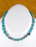 Turquoise Nugget Choker Necklace One of a Kind Turquoise Jewelry 16"  NN40