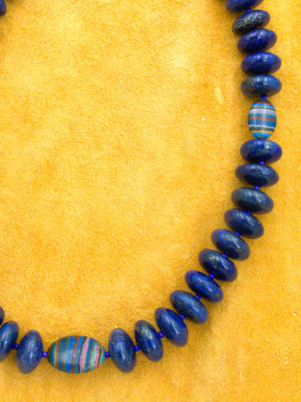 16" Southwestern Lapis Choker Necklace  NN48