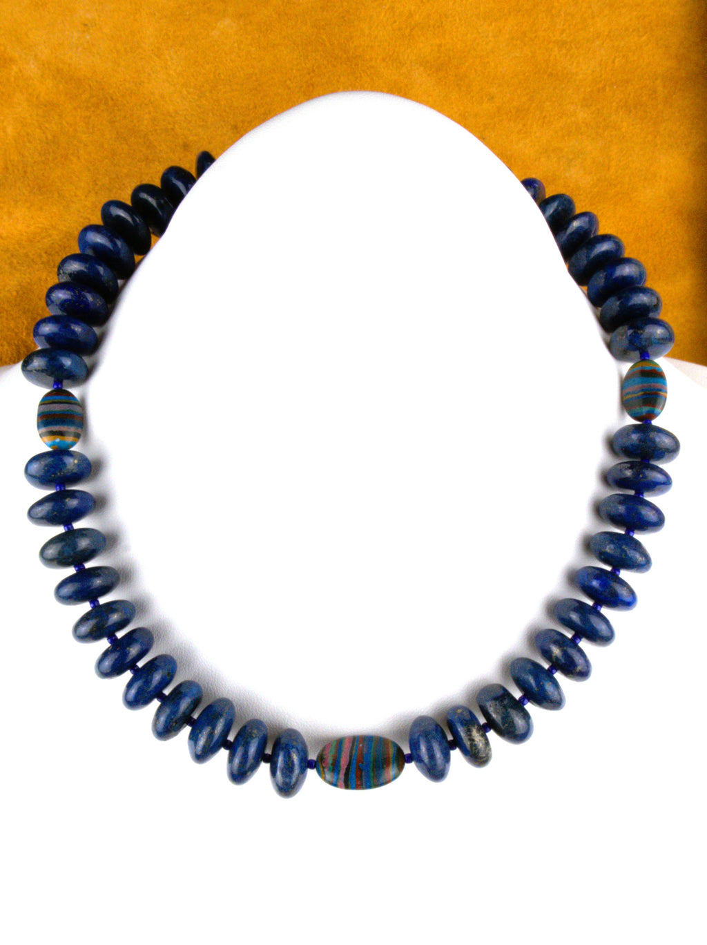 16" Southwestern Lapis Choker Necklace  NN48
