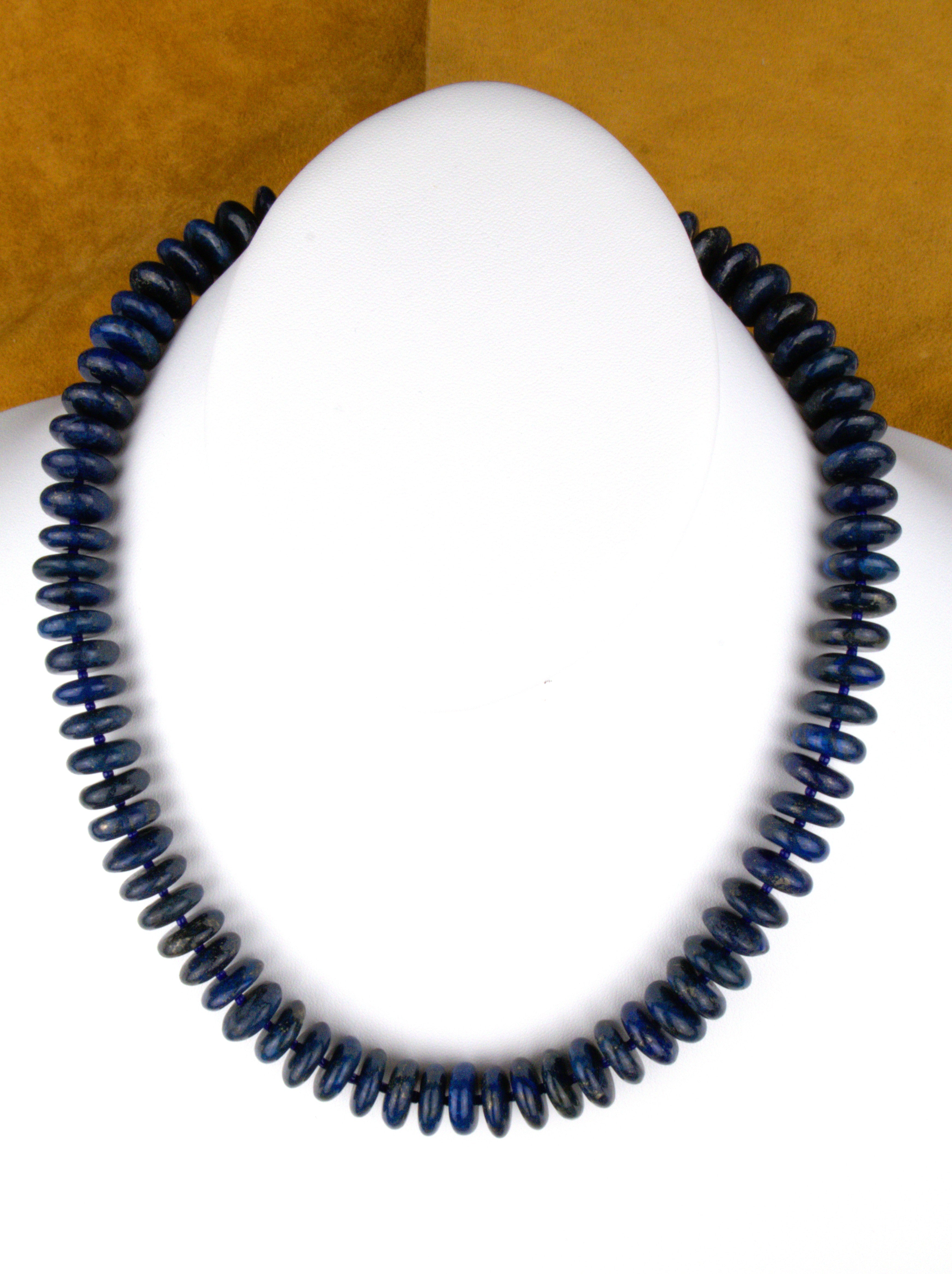 21" One-of-a-Kind Lapis Statement Necklace NN51