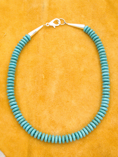 18 and 1/2" Statement Turquoise Necklace One-of-a-Kind NN57