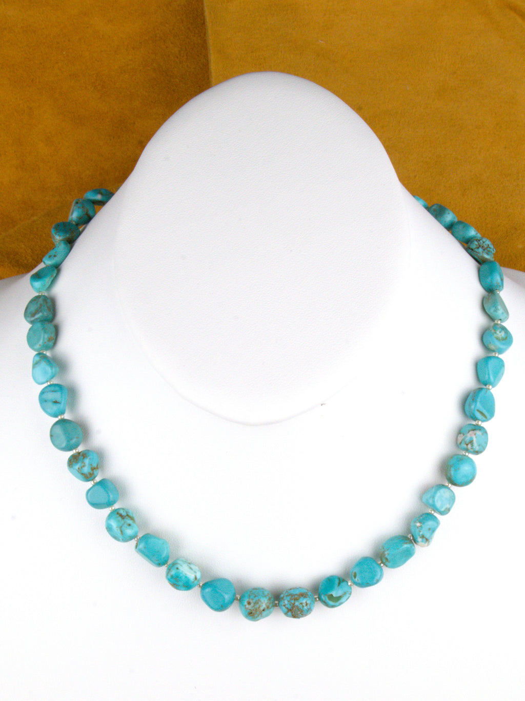 Turquoise Nugget Necklace 19 and 1/2" One-of-a Kind   NN61