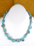 20" Chunky Turquoise Nugget Necklace  NN63