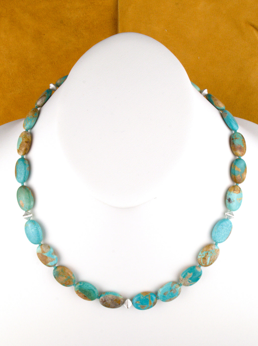 20 and 1/2" Turquoise Necklace One-of-a-Kind  NN64