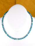 17 and 1/2" Petite Turquoise Choker Necklace  NN65