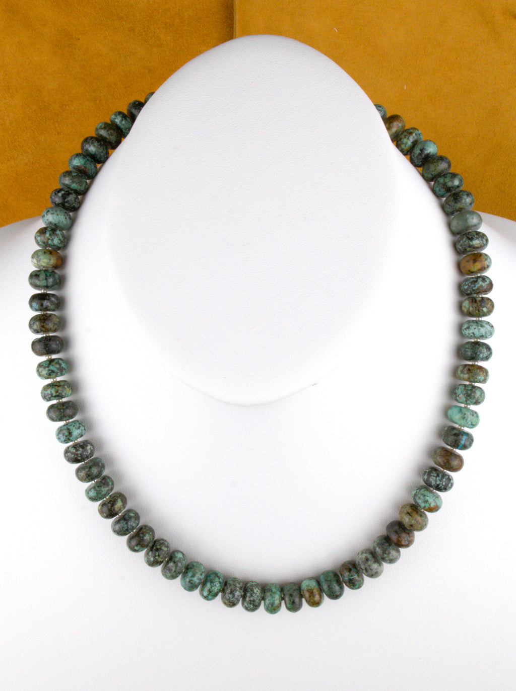 20" Green Turquoise Statement Necklace One-of-a-Kind  NN66