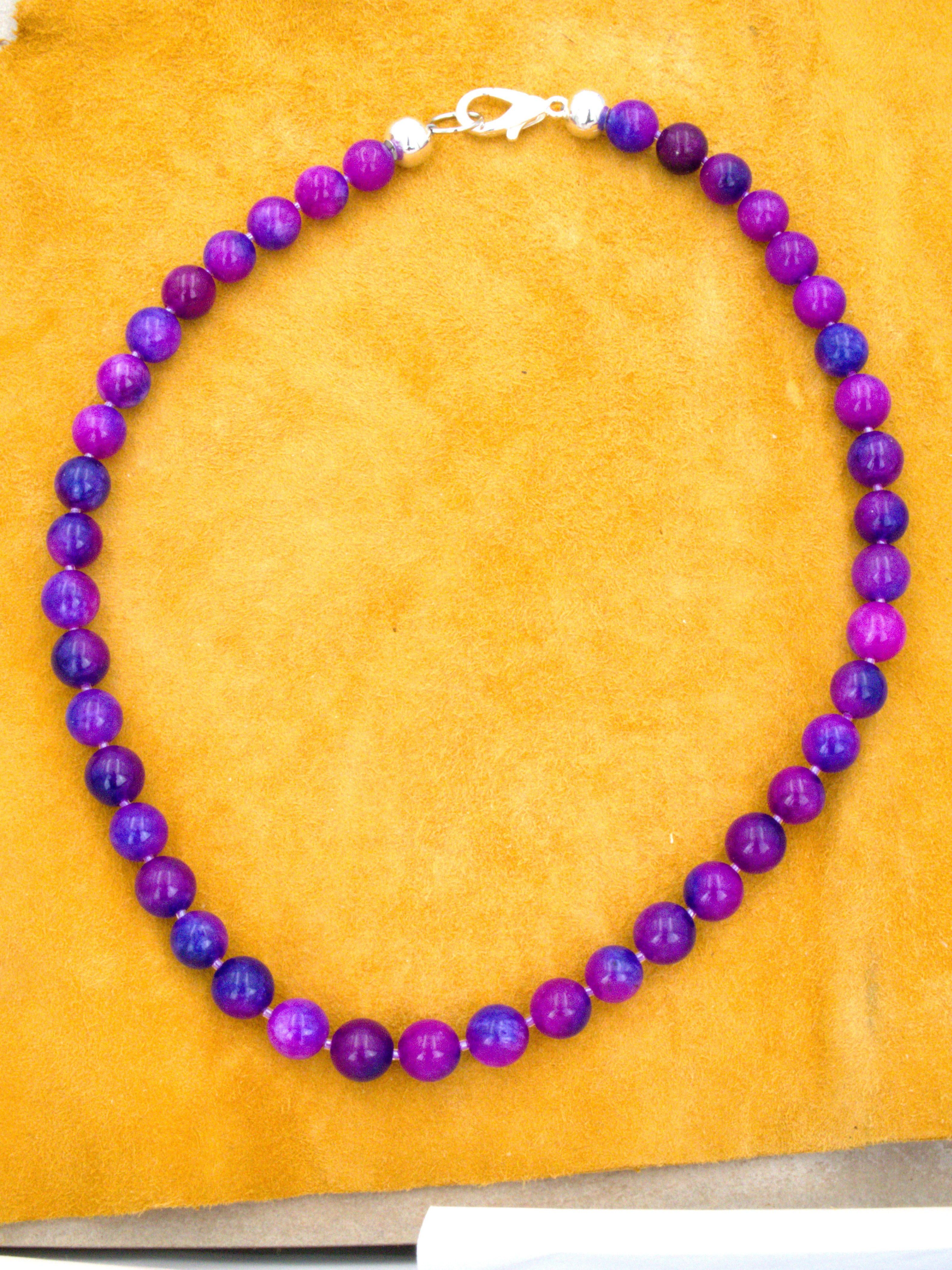 Charoite Southwestern Necklace 19 and 1/2"  NN68