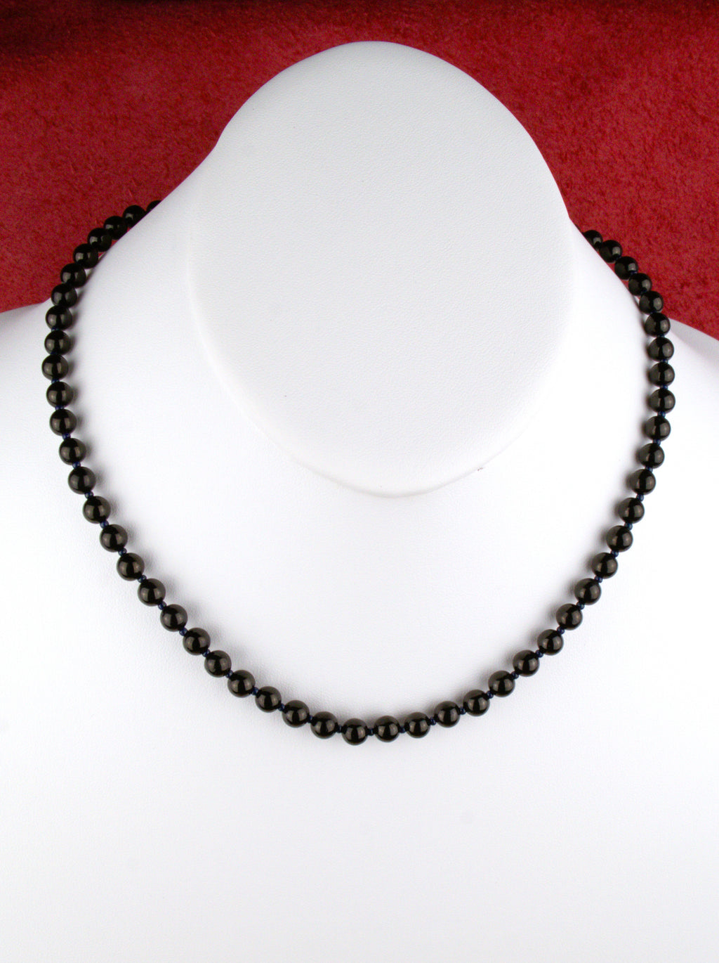 20" Onyx Beaded Necklace