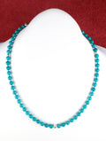 Beaded Turquoise Necklace 19 and 1/2"  NN80