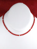 Petite Coral Choker Necklace 16"  NN88