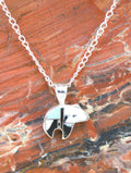 White Buffalo Turquoise Bear Pendant
