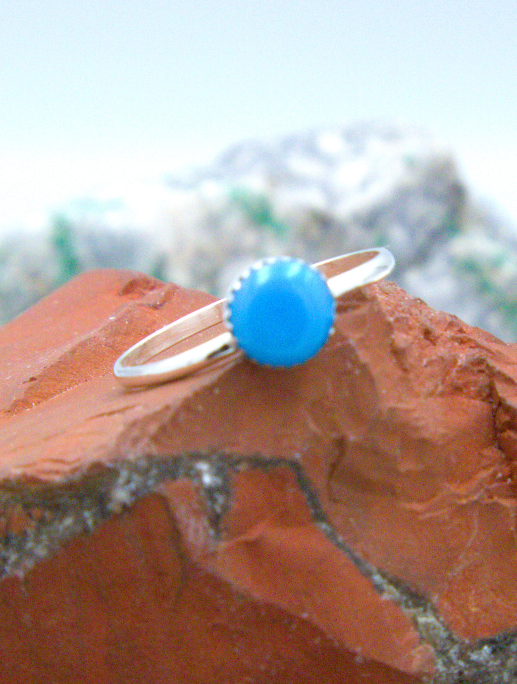 Native American Sterling Silver Turquoise Zuni Ring