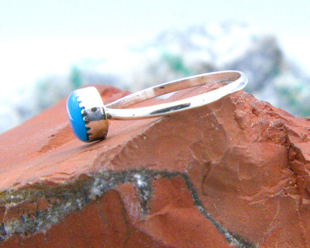 Native American Sterling Silver Turquoise Zuni Ring