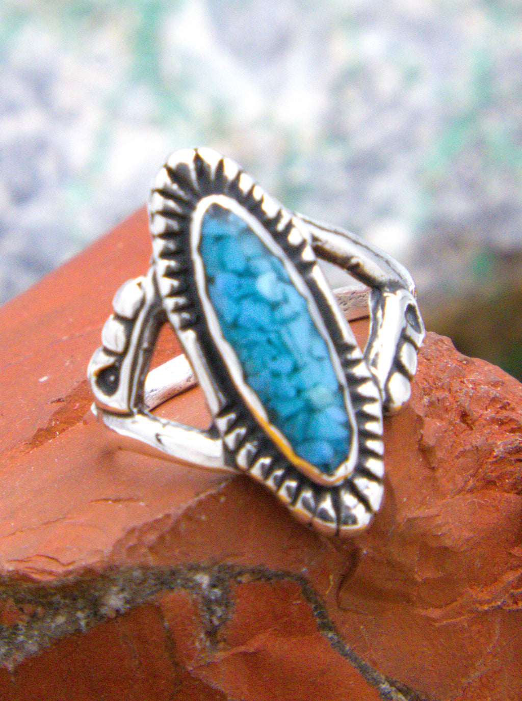 Southwestern Turquoise Sterling Silver Ring