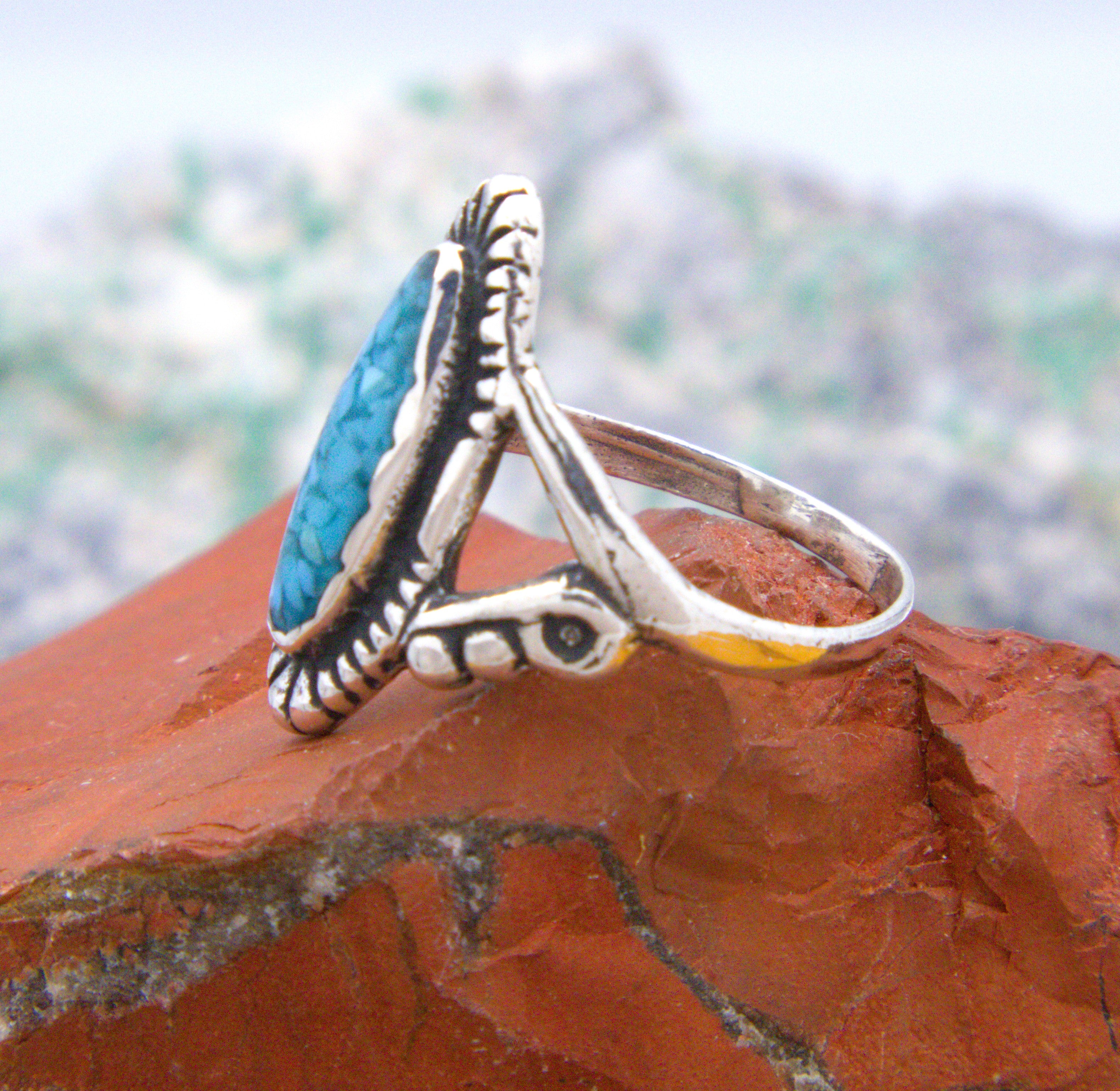 Southwestern Turquoise Sterling Silver Ring