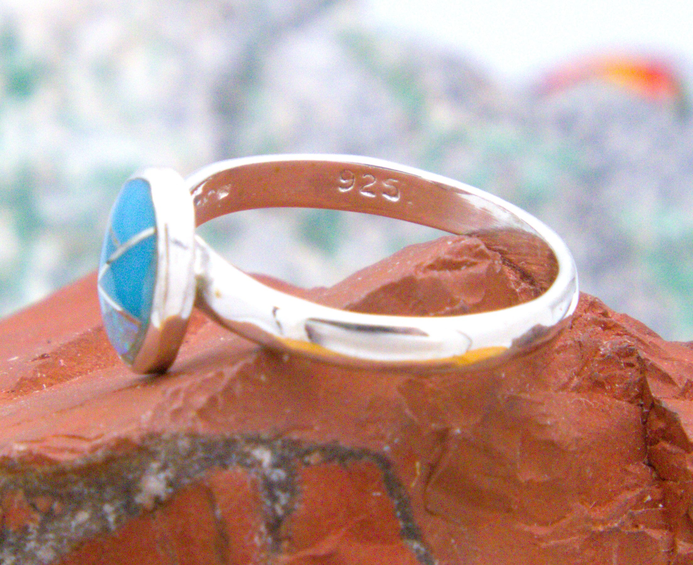 Turquoise and Opal Southwestern Ring