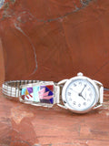Turquoise Jewelry Sterling Silver Turquoise Coral Ladies Watch WL02