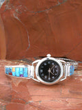 Sterling Silver Ladies Turquoise Inlay Watch WL08