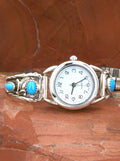 Sterling Silver Native American Ladies Turquoise Watch WL10