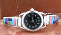 Turquoise Jewelry Sterling Silver Ladies Turquoise Inlay Watch WL13